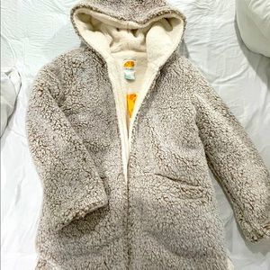 Oversized faux fur jacket